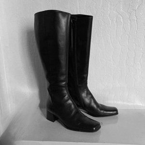 Vintage Sudini Black Italian Leather Boots